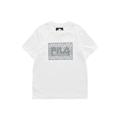White Mountaineering X FILA FUSION FILA FUSION Hakusan L Collaboration Collection T Shirts Women's Standard White