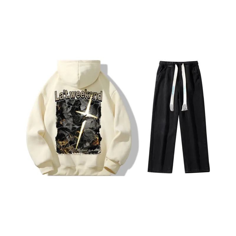 LA'T.WEEKEND Sweatshirt Set Unisex-24
