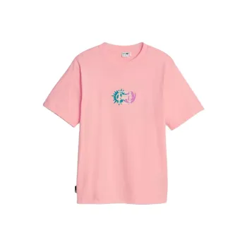 PUMA TEAM WHITE T-Shirts Women's Peach Smoothie