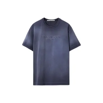 Alexander Wang Logo-embossed Cotton T-shirt