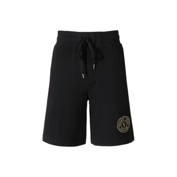 VERSACE JEANS COUTURE Logo Embroidered Drawstring Shorts