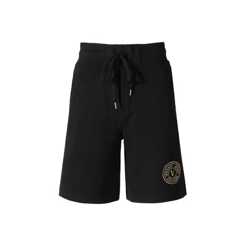 VERSACE JEANS COUTURE Logo Embroidered Drawstring Shorts