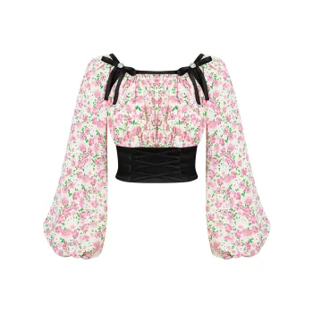 Maison Wester Crop Tops Women's Pink