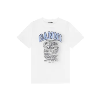 GANNI Organic Cotton T shirt