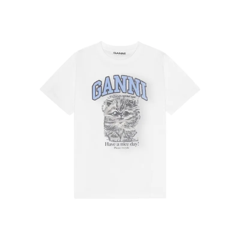 GANNI Organic Cotton T shirt-0