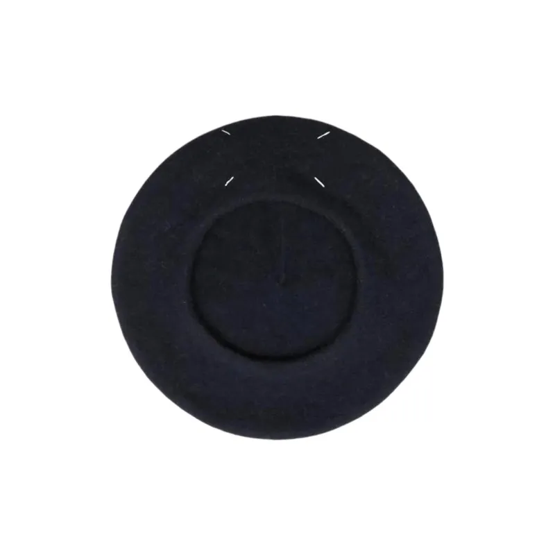 Maison Margiela Four Stitch Logo Knitted Beret-2