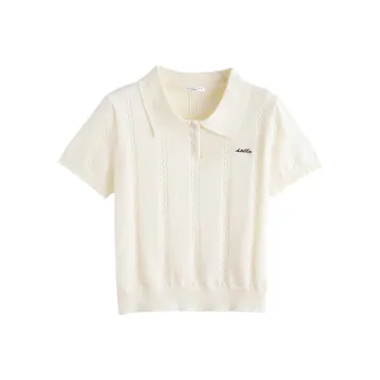 Tonlion T Shirts Women's Ecru