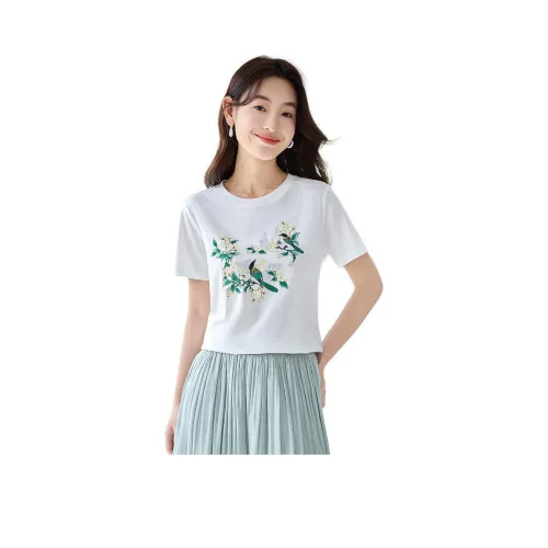 SLLSKY T-Shirt Women's Magnolia White