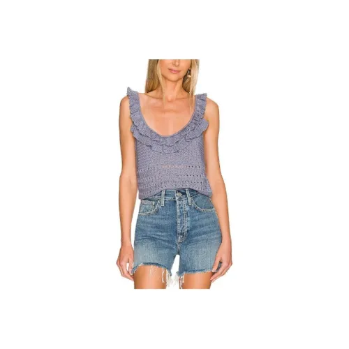 7 FOR ALL MANKIND Tank Top Women's Purple Gray