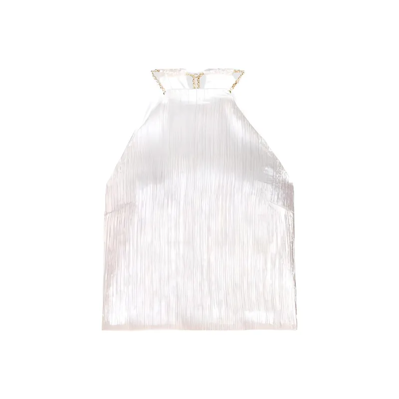 Maje Metallic Halterneck Top-0