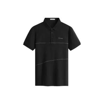 Dance With Wolves Polo Shirt Men's Black