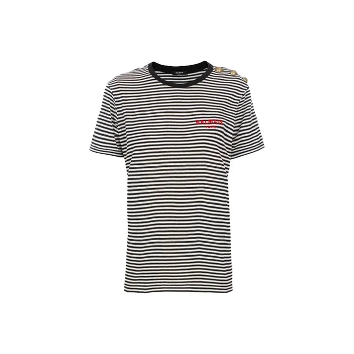 BALMAIN T-Shirts Women's Red-0