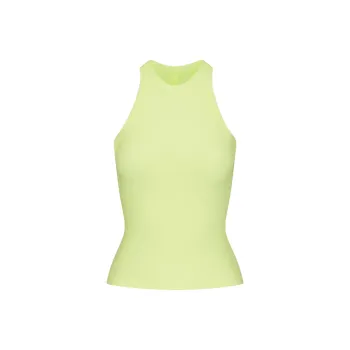 SKIMS SOFT LOUNGE HIGH NECK TANK Top Women's LEMONADE/Lemon