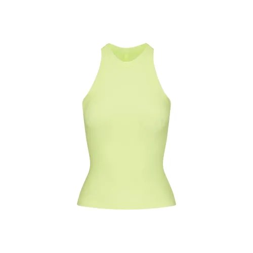 SKIMS SOFT LOUNGE HIGH NECK TANK Top Women's LEMONADE/Lemon
