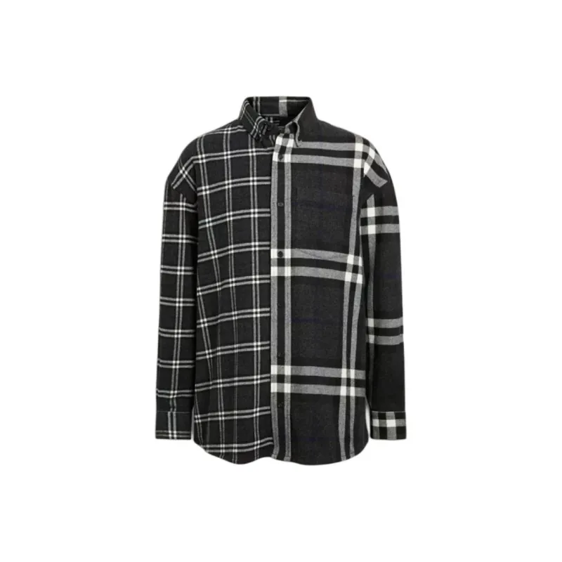 Burberry Shirts Men Charcoal-0