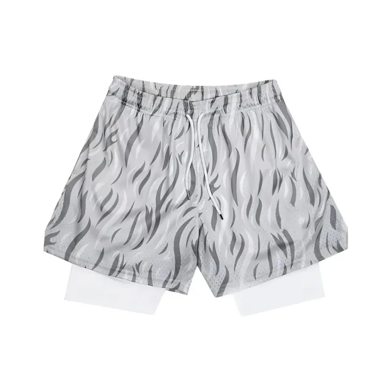 KIRHNE Casual Shorts Unisex Gray-0