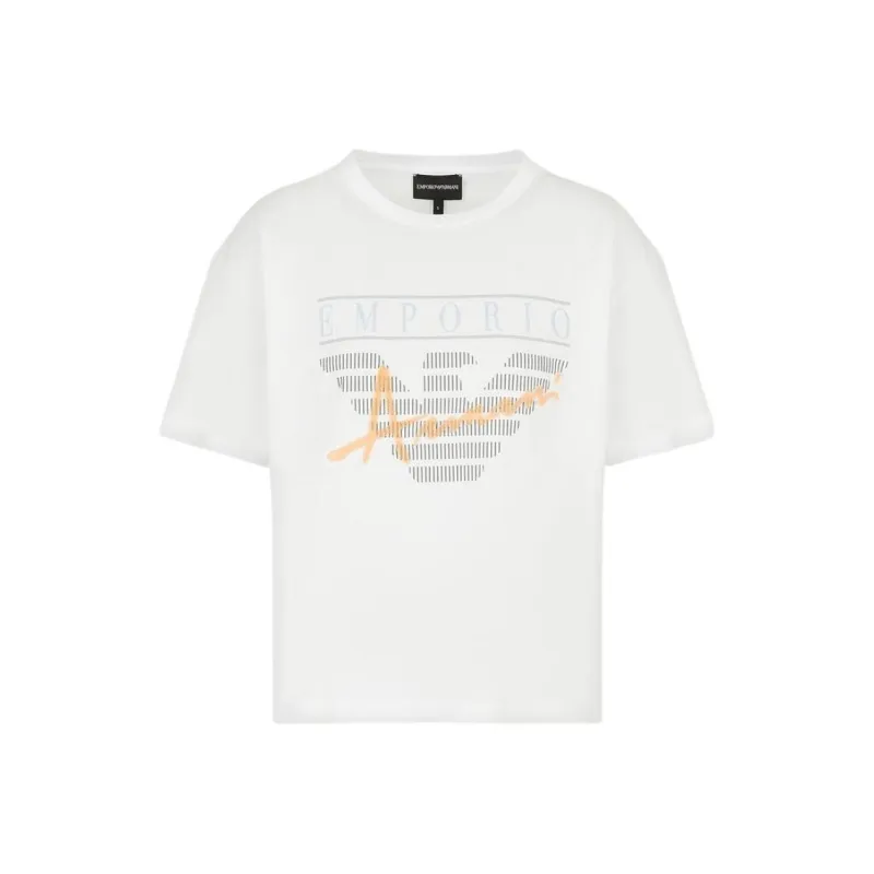 EMPORIO ARMANI Crop Tops Women's White-0