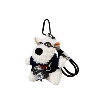 Narandu Plush & Metal Keychain Bag Accessory Unisex Multicolor