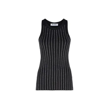 The Attico Jersey Ribbed Tank Top