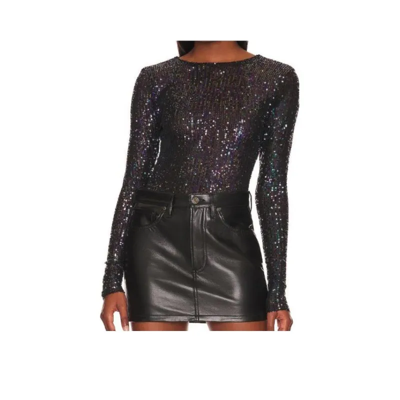 FREE PEOPLE Crop Tops Women's Black-0