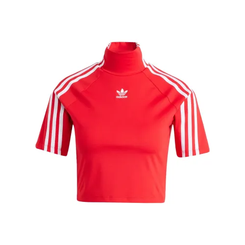 Adidas Originals Raglan Sleeve T Shirt Women's Red