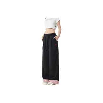 SIMPLE RIMLESS/SRME Casual Pants Unisex Black