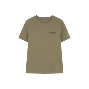 XWI T Shirt Women's Gray Mustard Green