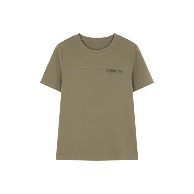 XWI T Shirt Women's Gray Mustard Green-0