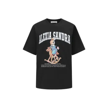 Alexia Sandra Rabbit Series Drop Shoulder Sleeve T Shirt Unisex