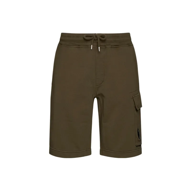 C.P.Company Lens detail Cotton Track Shorts-0