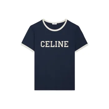 CELINE T Shirt Men's Marine Blue