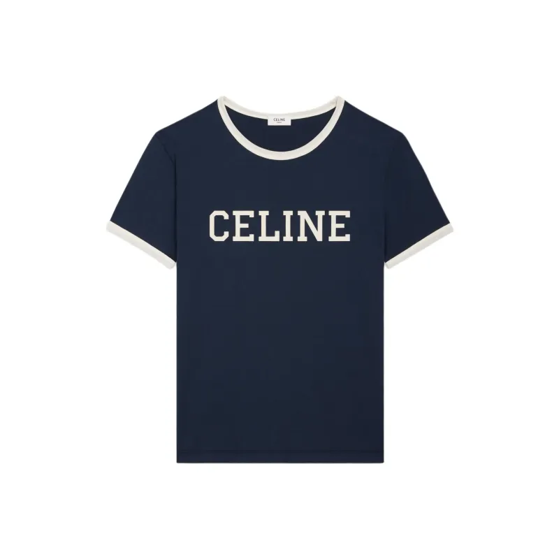 CELINE T Shirt Men's Marine Blue-0