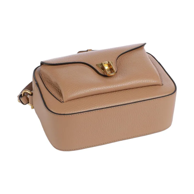 COCCINELLE Beat Cow Leather Shoulder Bag Women's Brown-2