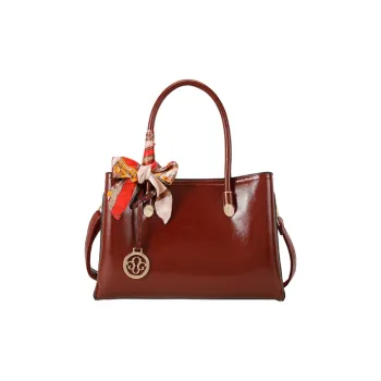 PAYOT Microfiber Synthetic Leather Shoulder Bag, Crossbody Bag, Handbag Women's Burgundy