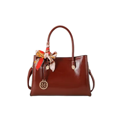 PAYOT Microfiber Synthetic Leather Shoulder Bag, Crossbody Bag, Handbag Women's Burgundy
