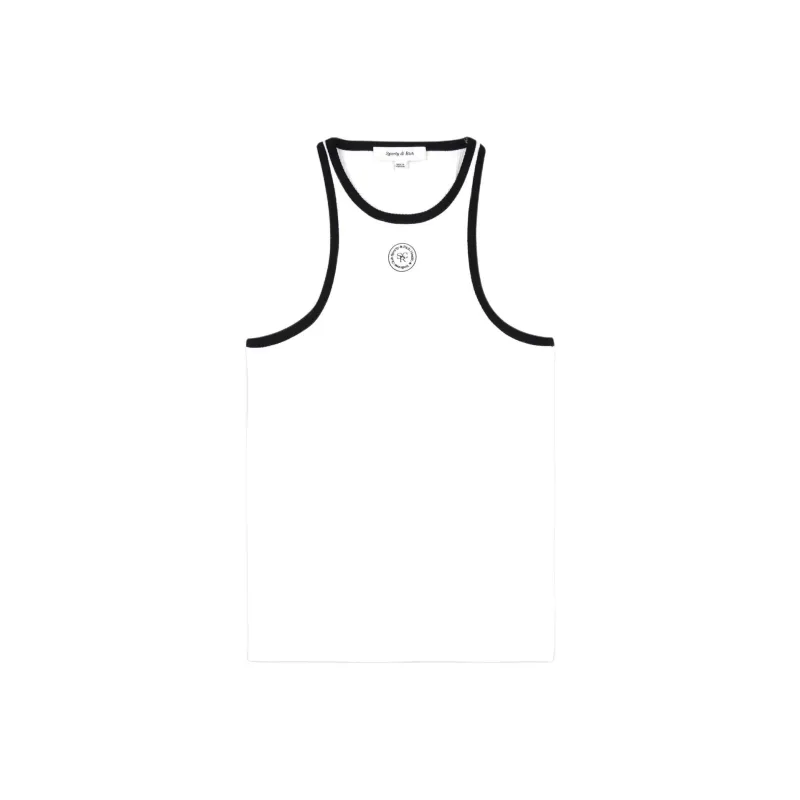SPORTY & RICH Srhwc Ribbed Tank Top-0