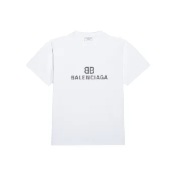 Balenciaga Women'ss Bb Pixel Medium Fit T shirt White