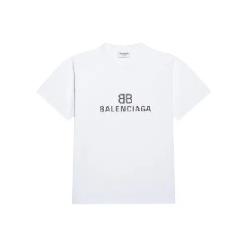 Balenciaga Women'ss Bb Pixel Medium Fit T shirt White