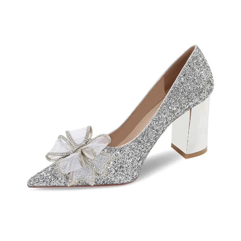 KATHRYN WILSON Chunky Heel High Heels Women's-8