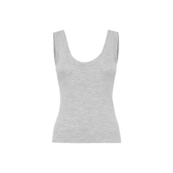 Brunello Cucinelli Scoop Neck Ribbed-Knit Vest