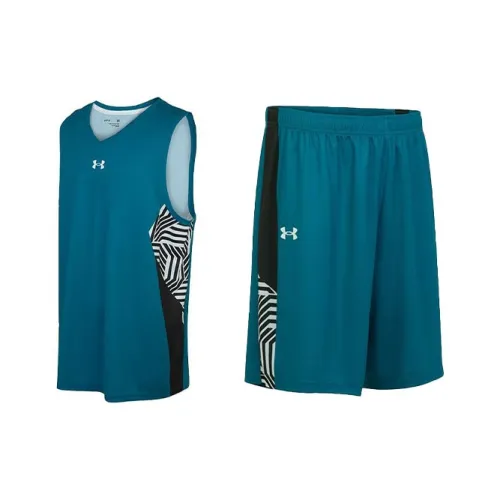 Under Armour Sports Life Collection Basketball Suit Men's Green Blue