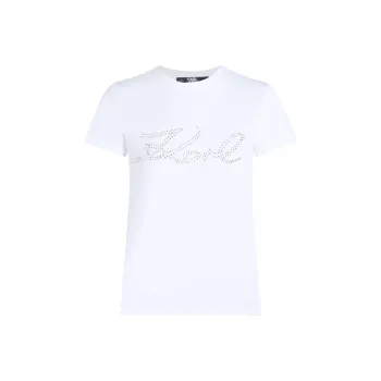 KARL LAGERFELD / Karl Lagerfeld Jeans Embellished Karl Signature T-Shirt