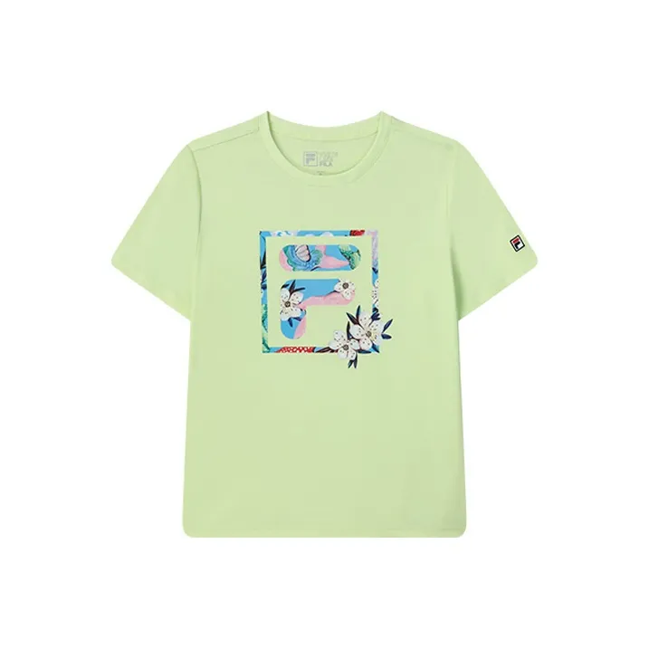 FILA T-Shirts Women's Fluorescent Lime Green-0