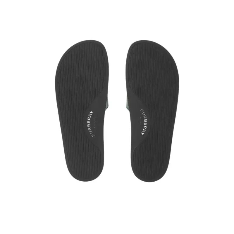 Burberry Slide Slippers Men's Green-5