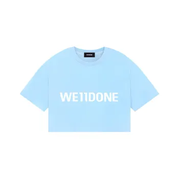 WE11DONE SS23 T Shirt Women's Blue