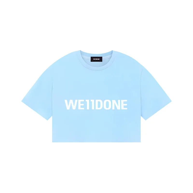 WE11DONE SS23 T Shirt Women's Blue-0