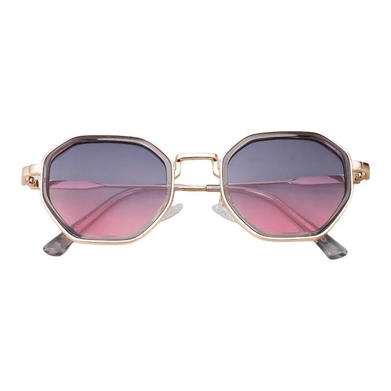 JEANSWEST PC Metal Irregular Shape Sunglasses Unisex-11