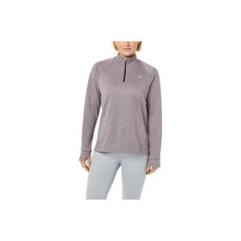 Asics THERMOPOLIS 1/4 ZIP T-Shirts Women's Purple