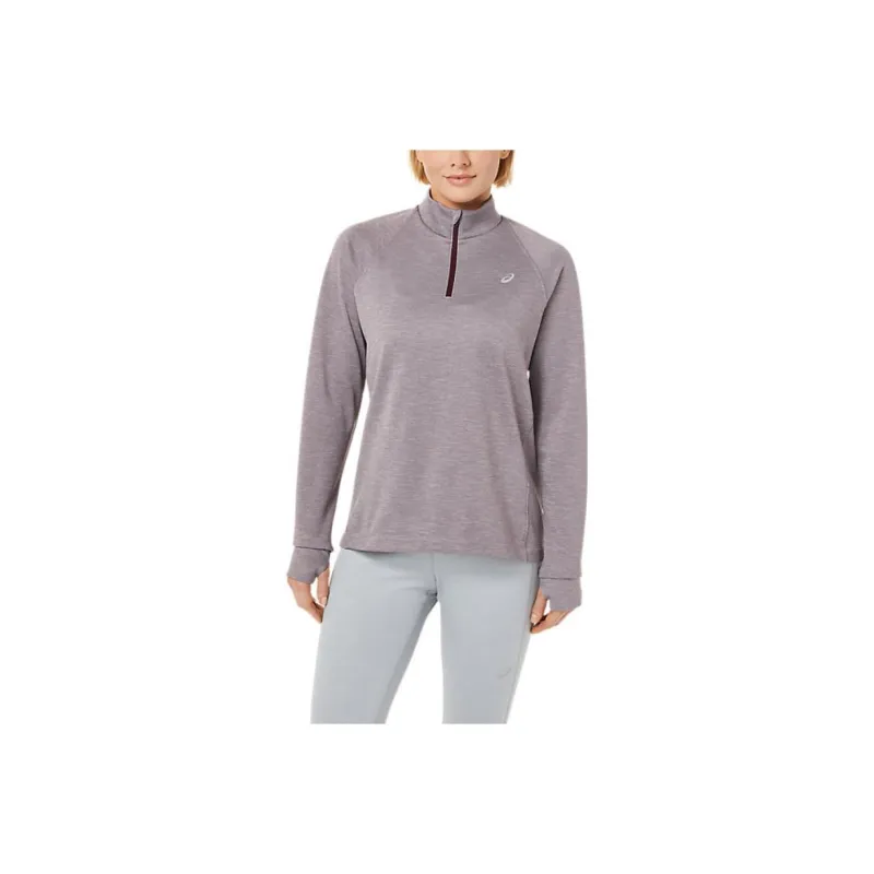 Asics THERMOPOLIS 1/4 ZIP T-Shirts Women's Purple-0
