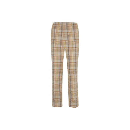 FENDI Cotton Check Trousers
